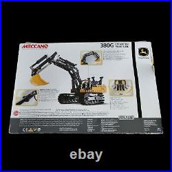 Meccano Erector Set John Deere 380G Excavator with Hydraulics New Open Box