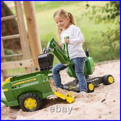 Mobile 360 Degree Ride-On Excavator Earth Sand Play Outdoor Activity Kids New UK