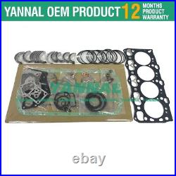 New For ISUZU 4LE2-CR Engine Overhaul Re-ring Kit For John deere Excavator