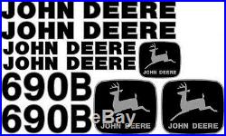 New John Deere 690B Excavator Decal Set JD Decals