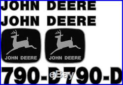 New John Deere 790-D Excavator Decal Set JD Decals