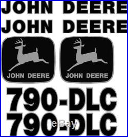 New John Deere 790-DLC Excavator Decal Set JD Decals