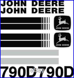New John Deere 790D New Style NS Excavator Decal Set with Stripe JD Decals