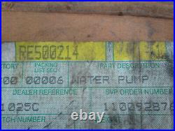 New NOS OEM Genuine John Deere Water Pump Part number RE500214