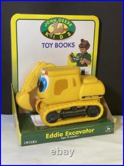 RARE VTG Ertl 1999 John Deere Kids Eddie Excavator Soft Toy Book 18+ Months NEW
