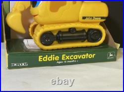 RARE VTG Ertl 1999 John Deere Kids Eddie Excavator Soft Toy Book 18+ Months NEW