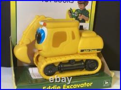 RARE VTG Ertl 1999 John Deere Kids Eddie Excavator Soft Toy Book 18+ Months NEW