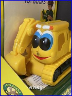 RARE VTG Ertl 1999 John Deere Kids Eddie Excavator Soft Toy Book 18+ Months NEW