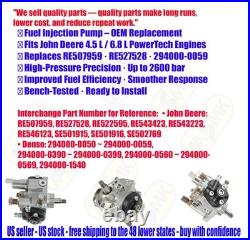 Re507959 Re527528 Fuel Injection Pump For John Deere Excavator 120d 130g USA