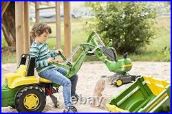 Rolly toys John Deere Pedal Tractor with Working Loader and Backhoe Digger Yo