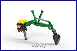 Rolly toys rear excavator john deere green for 3 10 years old green