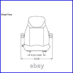 Seat Fits John Deere Excavator 490 490D 490E 495D 590D 595D 690 690A 690B 690C