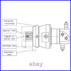 Swing Motor FYD00006505 for Yanmar Engine 3TNV74F John Deere Excavator 17P 17G