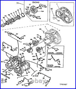 TH111139 Helical Gear FITS JOHN DEERE 330LC 370, HYDRAULIC PUMP DEVICE