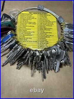 The Ultimate Construction Equipment Key Set 100 Keys! With Laminated Key ID Card