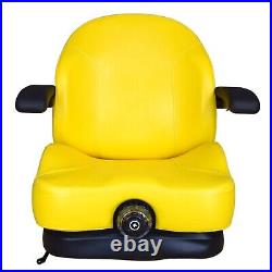 Trac Seats ProRide Yellow Suspension Seat for John Deere Zero Turn Mowers & More