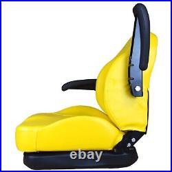 Trac Seats Yellow ProRide Suspension Seat for John Deere Mowers Part # AUC11927