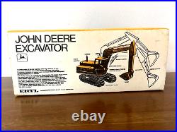 Vintage 1970 Ertl 1/16 All Metal John Deere Excavator #505 Blueprint Scale NIB