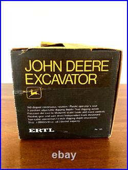 Vintage 1970 Ertl 1/16 All Metal John Deere Excavator #505 Blueprint Scale NIB