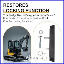 Wedge Bar Kit for John Deere & Hitachi Mini Excavator Quick Coupler